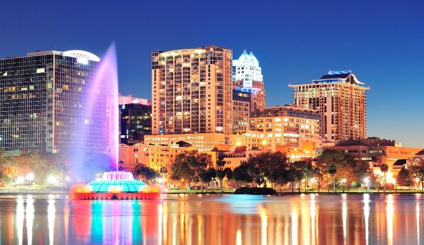 Ville d'Orlando aux Etats-Unis