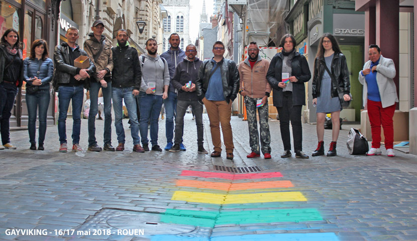 À Rouen : des passages piétons arc-en-ciel contre l’homophobie