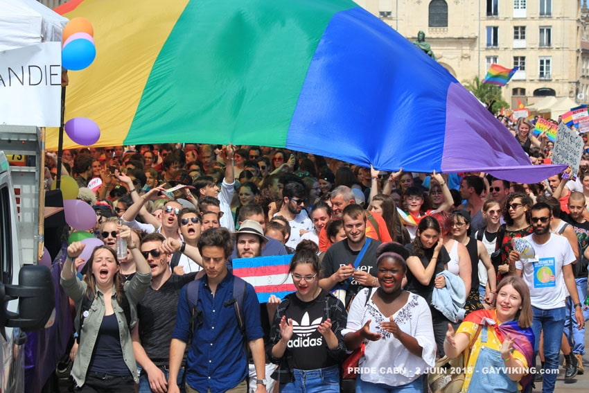 A Caen : succès de la Pride 2018. La jeunesse est dans la rue… (photos)
