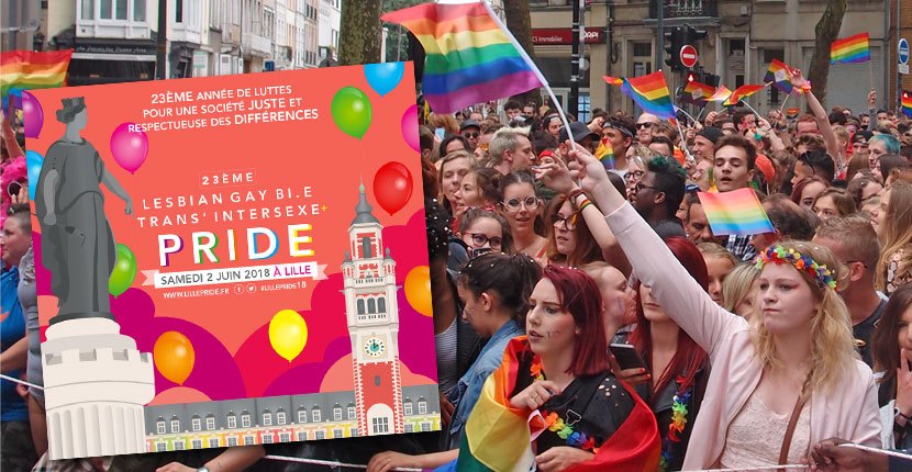 Lille Pride 2018 - marche des fiertés LGBT - gaypride