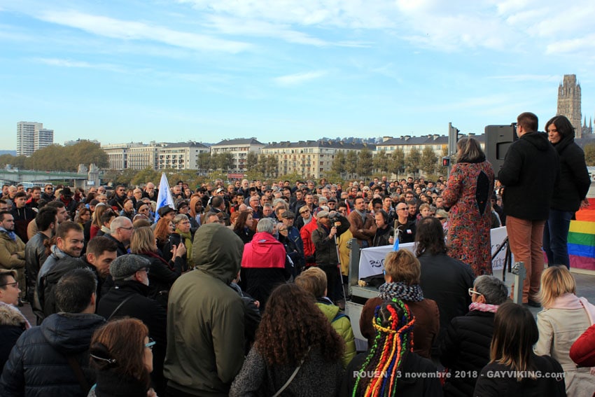 À Rouen : 800 personnes mobilisées contre l’homophobie